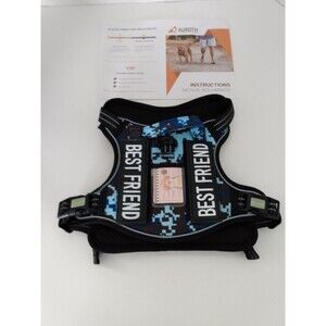 Auroth Tactical Dog Training Harness No Pulling Front Clip Leash Reflective
